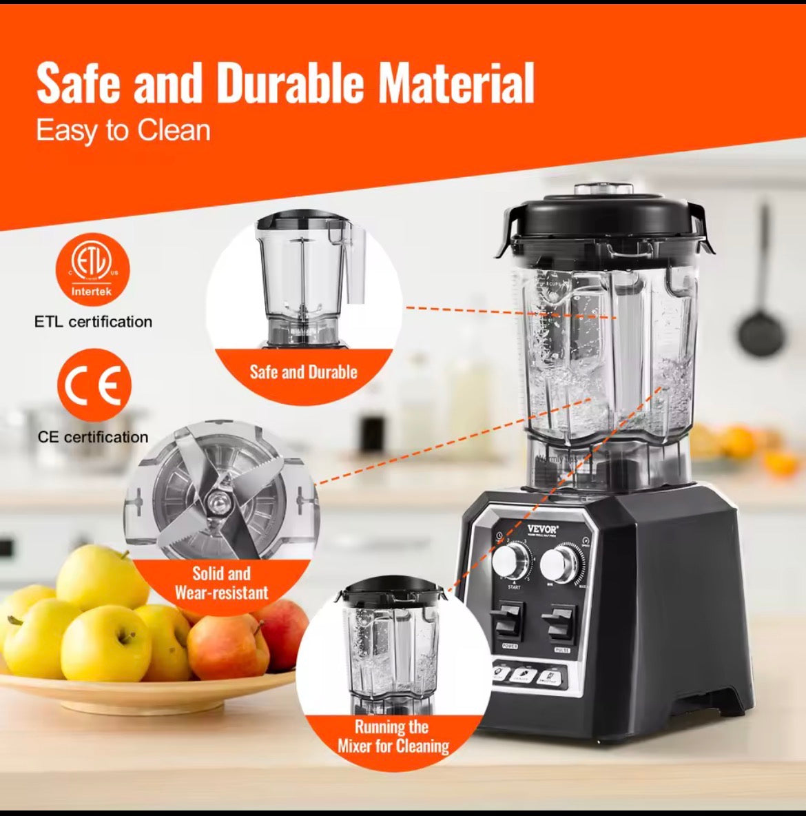 SucceBuy 2L Professional Smoothie Blender