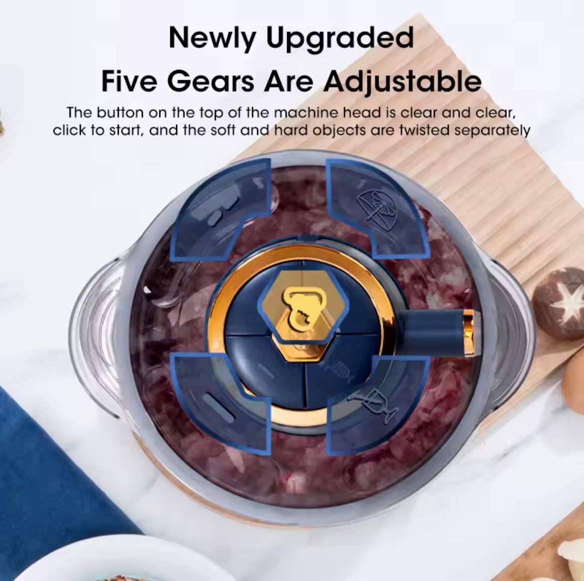 5L High-Power Electric Food Chopper