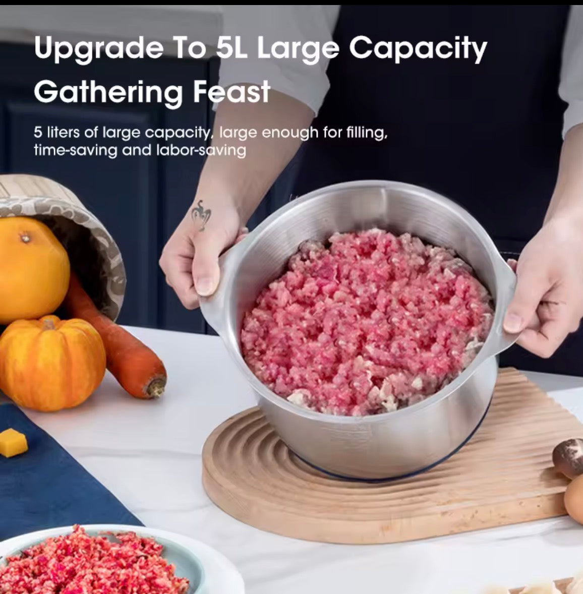 5L High-Power Electric Food Chopper