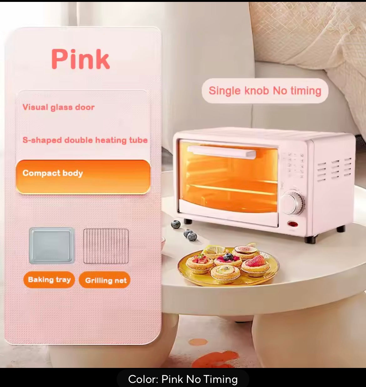 DMWD 12L Mini Electric Oven (Pizza, Toast & Grill)