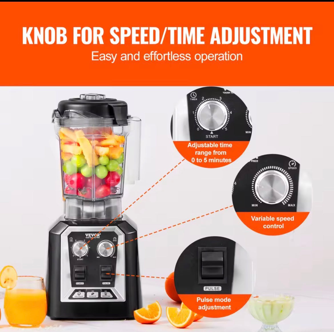 SucceBuy 2L Professional Smoothie Blender